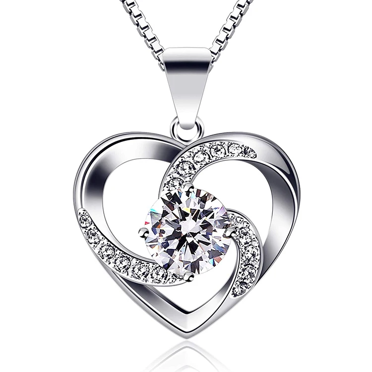 

Top selling Eternal Love Pendant Necklaces with 18inch Box Chain