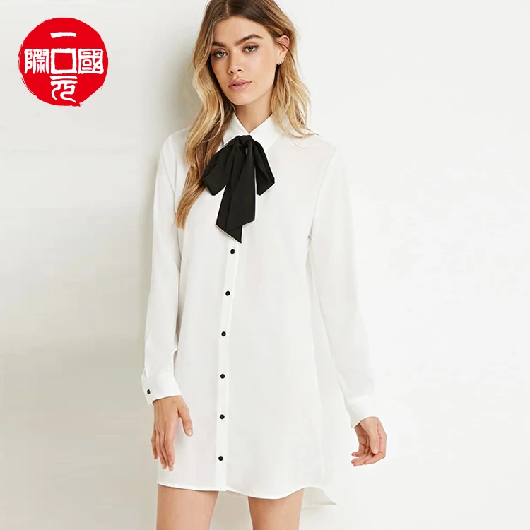 

Spring 2021 bow tie shirt dress dovetail dress