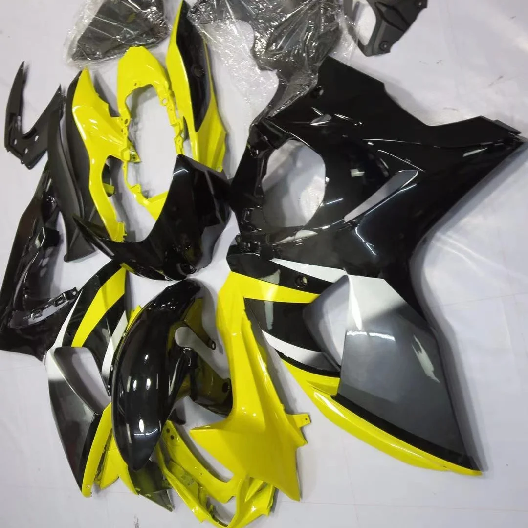 

2021 WHSC ABS Plastic Fairings Kits For SUZUKI GSXR1000 2009-2010 Fairing Kit black yellow, Pictures shown