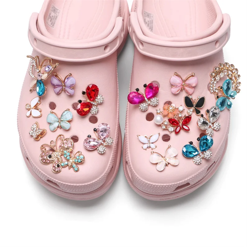 

Luxury and Beautiful Ornament Decoration Accessories Designer Charms Diy Bling Rhinestone Diamond Croc Charms