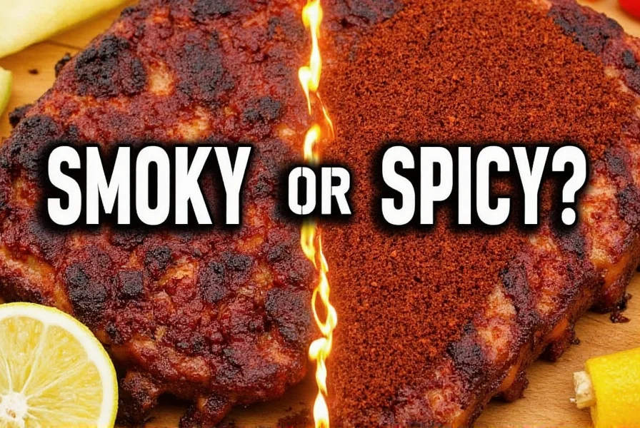 Hands applying spice rub to ribs
