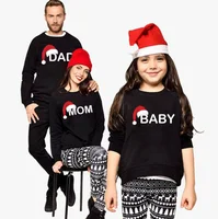 

Dad Mom Baby Christmas Clothing for Family hoody matching outfits clothes mother daughter father son Christmas Sweater Shirt