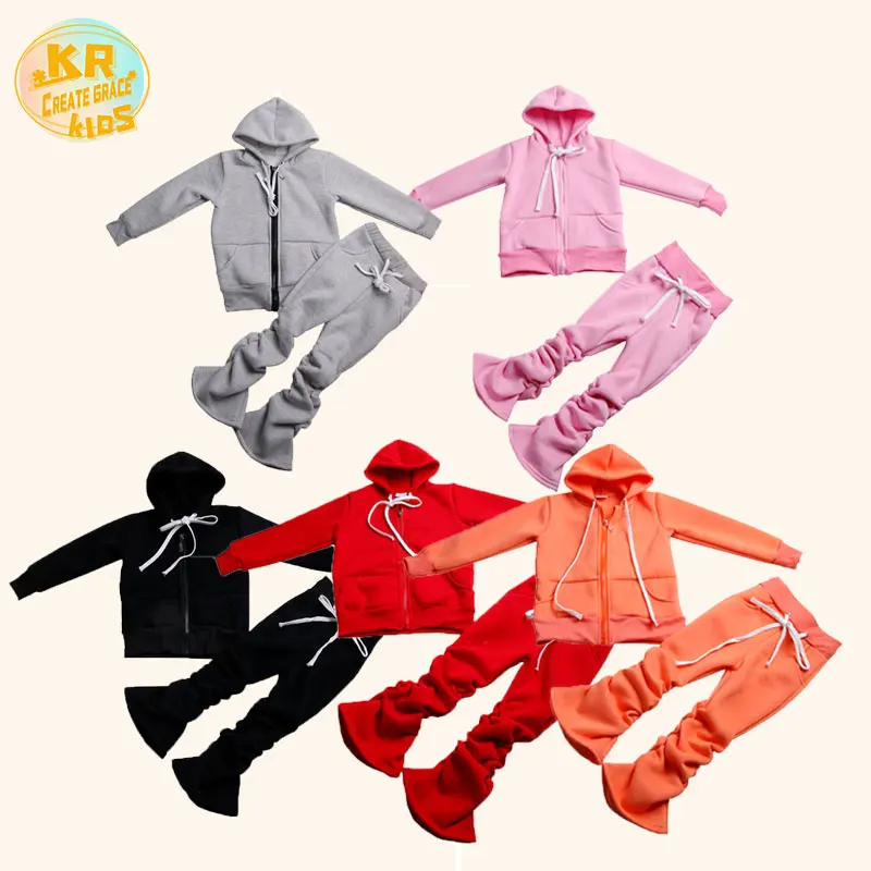 

Kids winter clothing sets stacked trousers hooded sweater sportswear baby outfit for girls baby, Picture shows