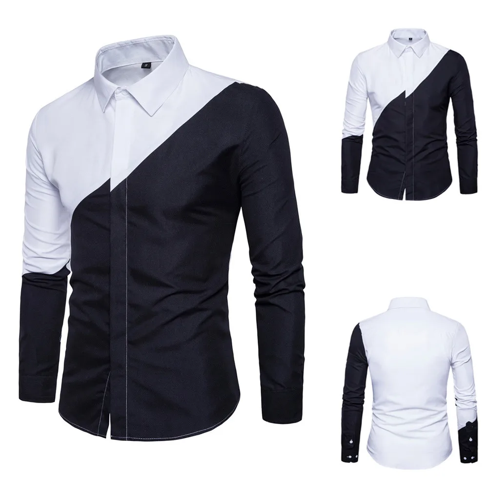 JAYCOSIN High Quality Fashion Design Men's Long Sleeve Oxford Formal Casual Suits Slim Fit Tee Dress Shirts Blouse Top New