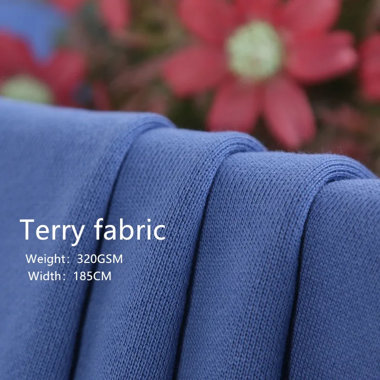 Ready To Ship 100 Cotton Thick Baby Terry Single Knit Fabric For