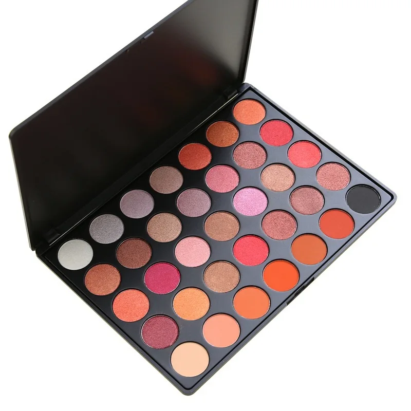 

2021 Wholesale High Pigment Custom Makeup 35 Color EyeShadow No Logo 35 Colors Eye shadow Palette