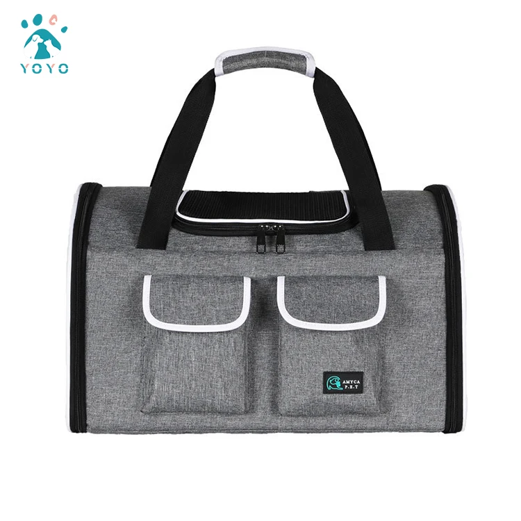 

Wholesale Luxury Collapsible Small Airline Approved Portable Foldable Pet Dog Travel Carrier -