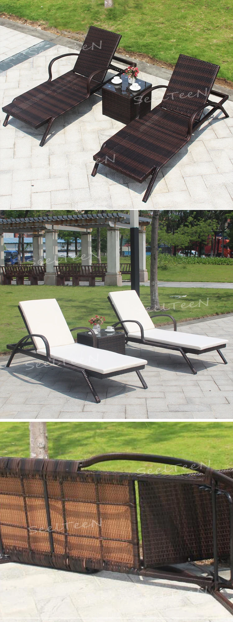 All weather patio rattan designs garden sofa luxury outdoor furniture