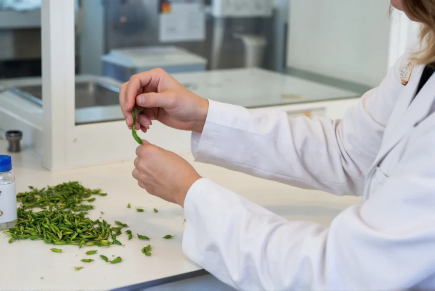 Laboratory testing of pepper samples for quality assurance and purity verification