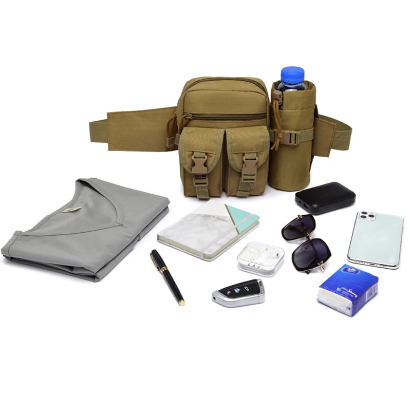 

Outdoor Running Sports Pockets Concealed Water Bottle Pockets Personal Anti-theft Mobile Phone Walking Water Bottle Bag, 7 colors