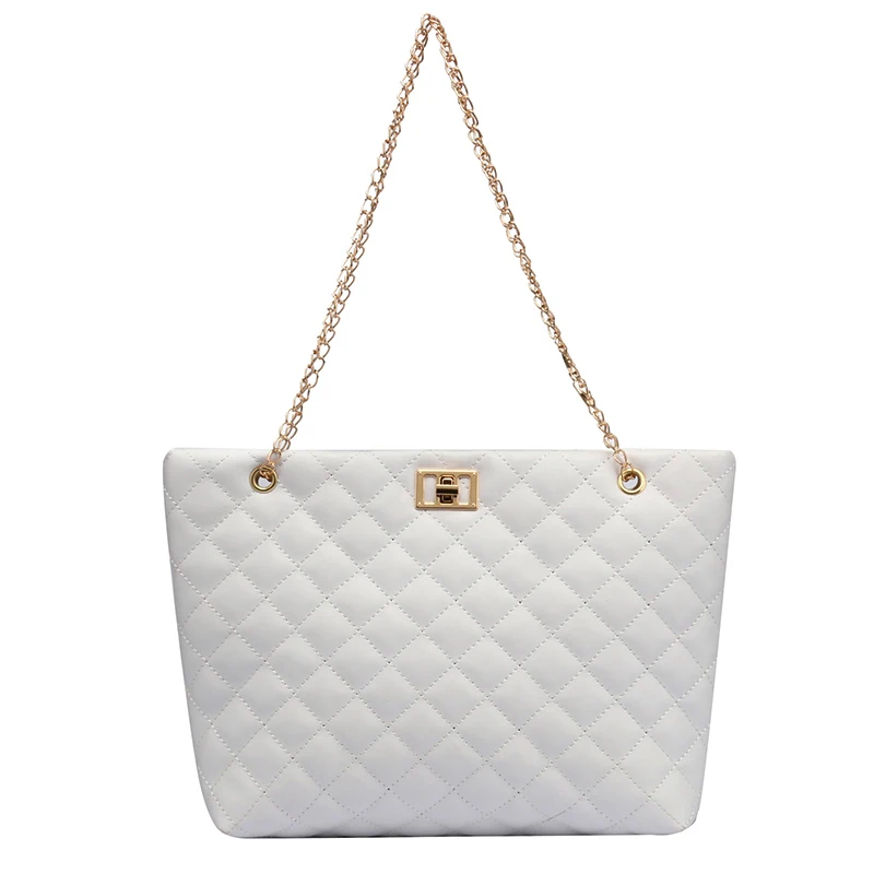 

Chain Large Shoulder Bag Women Fashion Pu Leather Handbags ladies handbags genuine leather, 3 colors