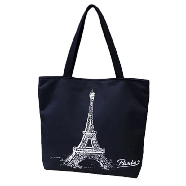 

Factory wholesale fashion Korean silk screen beach bag canvas tote sholder tole bag leather reusable bags custom logo, Customized color