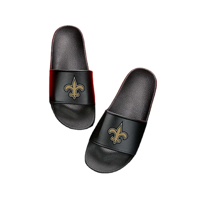 

1MOQ China wholesale Drop shipping LOGO Design Fashion Sliders Eva Slippers NFL American football slippers