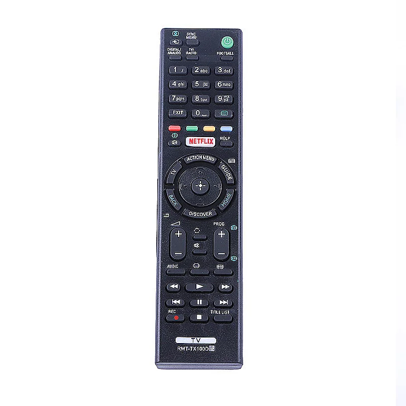 

Wireless Spot Remote Lcd For Sony Bravia Smart Rmt-TX100d Netflix English Version Universal Remote Control Tv Show, Black