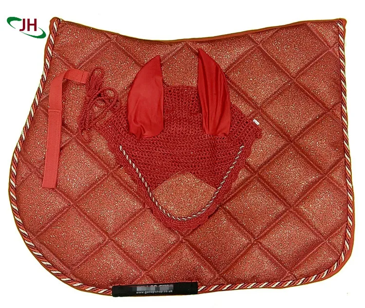 

New Arrival Custom FANCY High Quality Cotton Dressage Saddle Pad, Customized