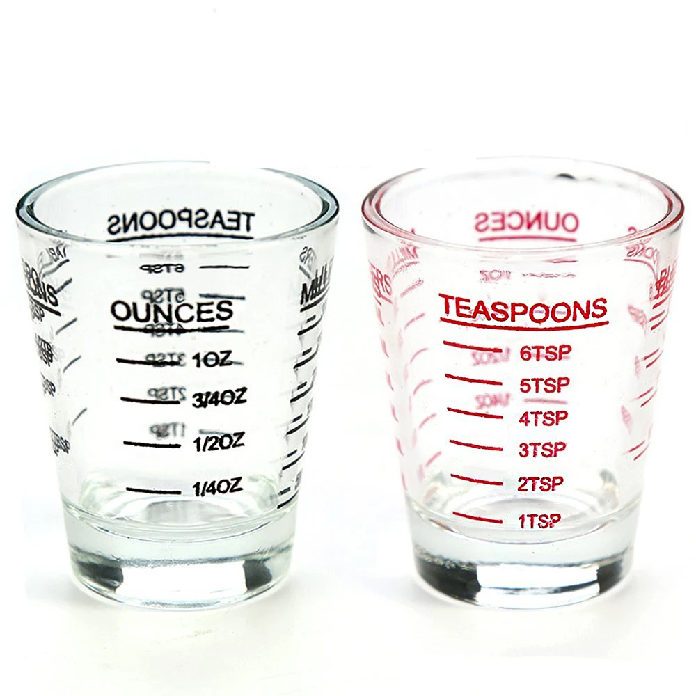 

BCnmviku Shot Glass Espresso Shot Measuring Glasses Cup Wholesale Custom Logo 2 Oz Measuring Liquor Heavy Base Shot Glass, Transparent clear