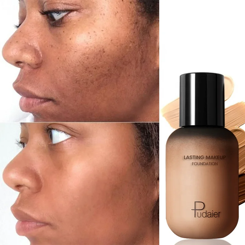 

Pudaier 40ml Matte Makeup Foundation For Black Women Concealing Make up Liquid Long-lasting Cosmetics Foundation Cream
