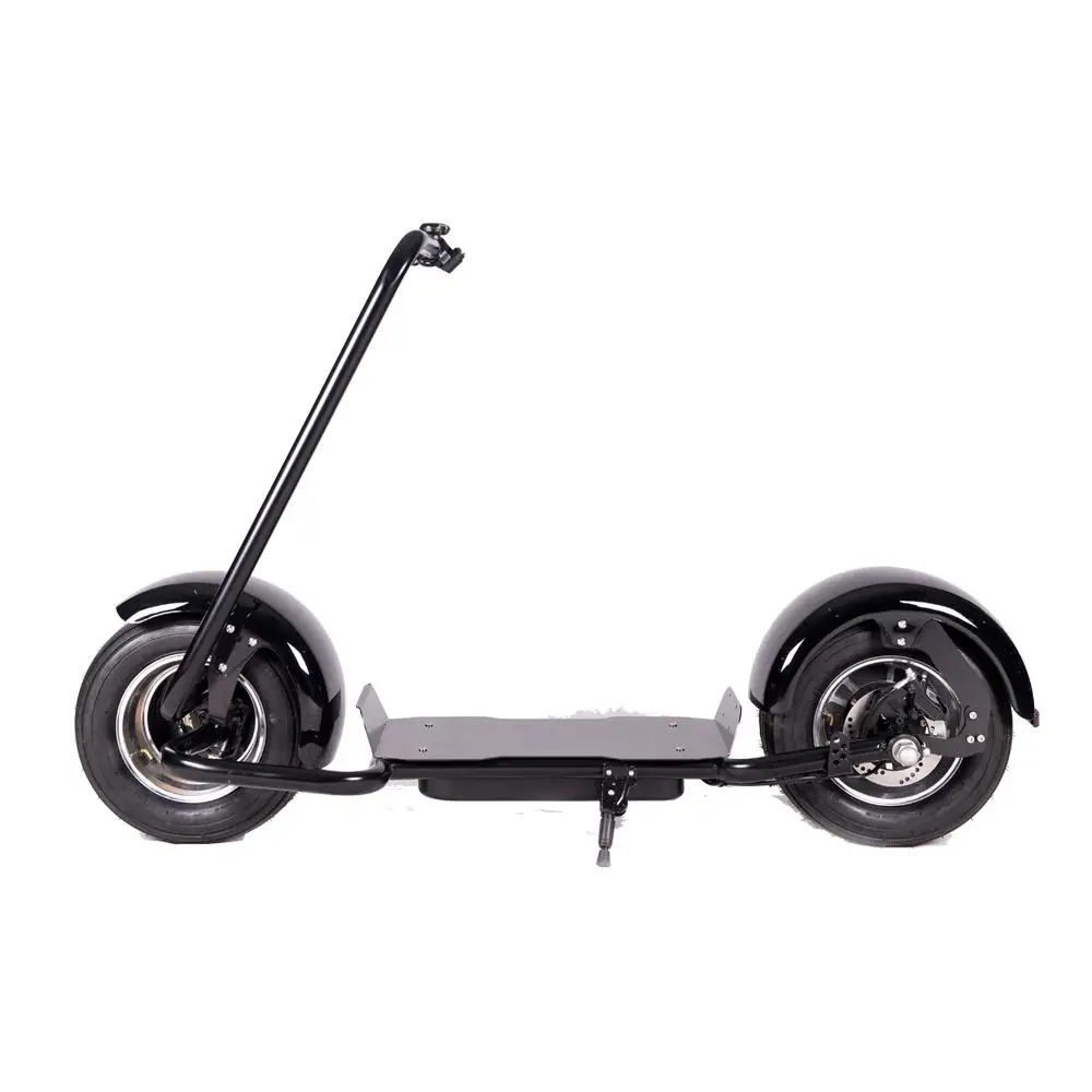 

2020 New City coco Scooter Air Wheel Side Fork Electric Motorcycle, Black