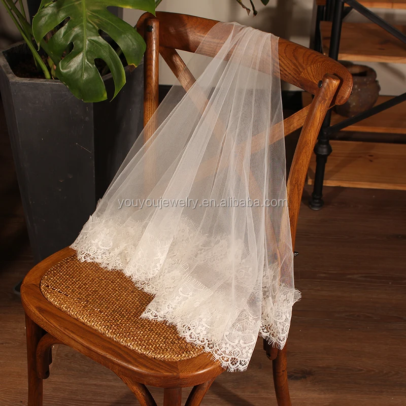 Yiwu Factory Hot Sale Creative Designed One Layer Lace Bridal Veil Wedding Accessories Buy Bridal Veil Wedding Accessories Wedding Hair Accessories Cheap Wedding Accessories Product On Alibaba Com