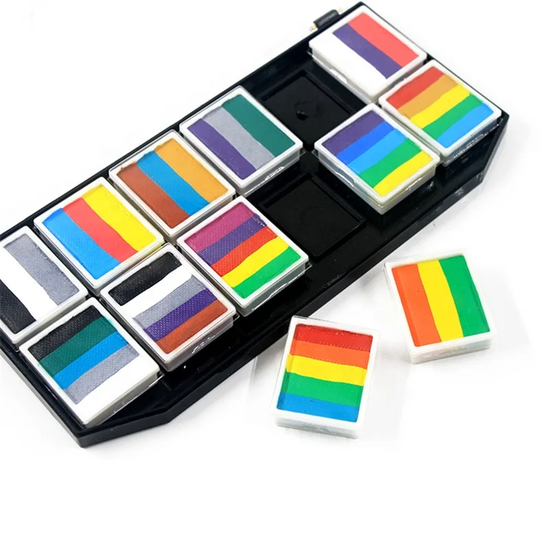 

High Quality 12-color Rainbow Human Body Color Palette, Customized