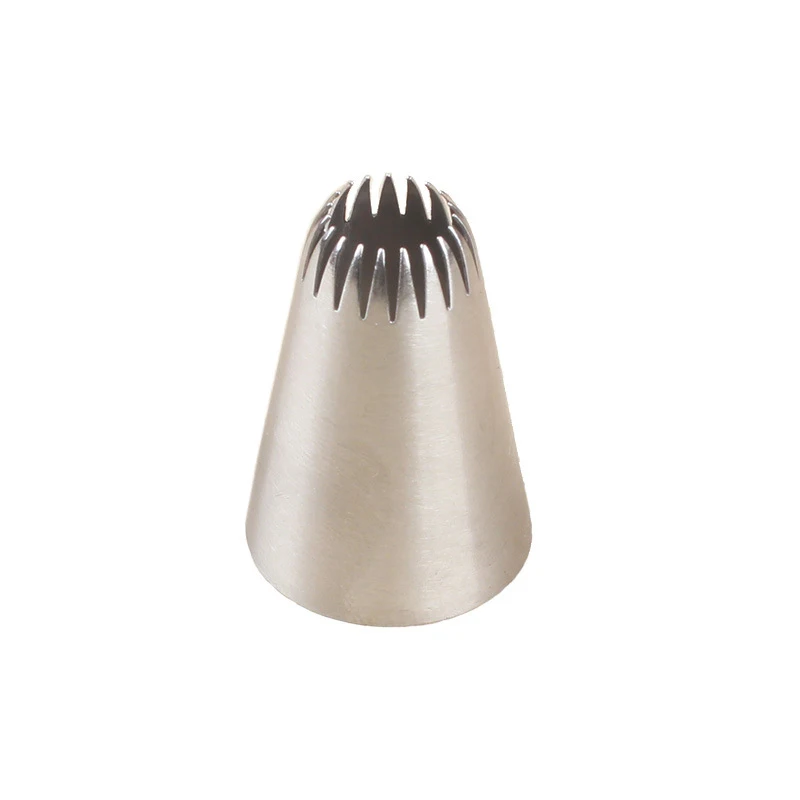 

19 Tooth Stainless Steel 304 Polishing Cake Nozzle 195 Model Welding Piping Tips Pastry Tool, Silver