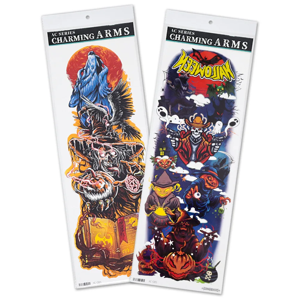 

AC 001-087 full arm waterproof permanent body tattoo water transfer for women Ring Temporary Tattoo Sticker Arm Tattoo, Cmyk