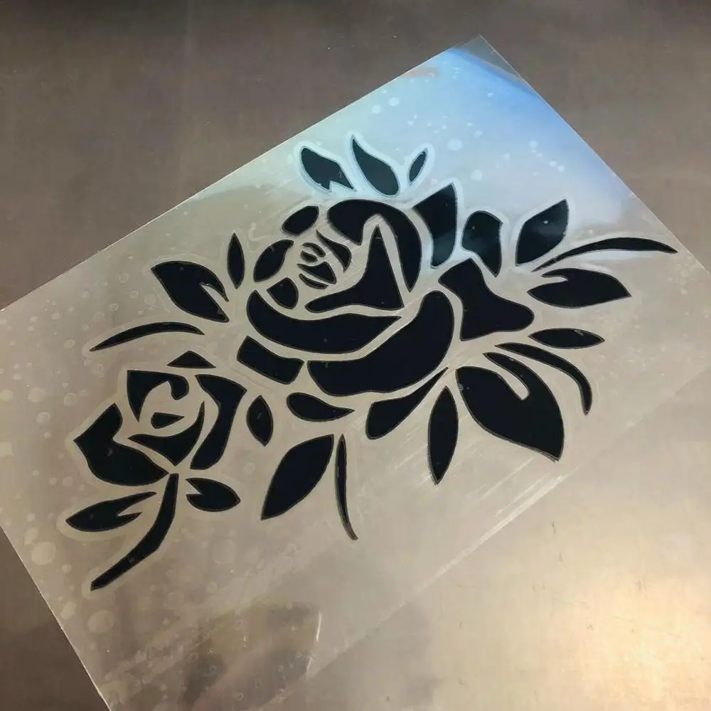 

Rose Flower Stickers for Windows Car Decals, Black or white or laser or others