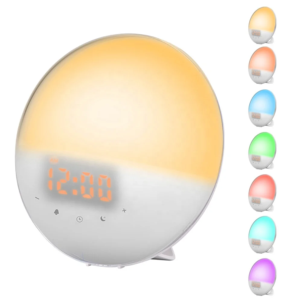 Sunrise Alarm Clock, Smart Wake up Light Sleep Aid Digital Alarm Clock