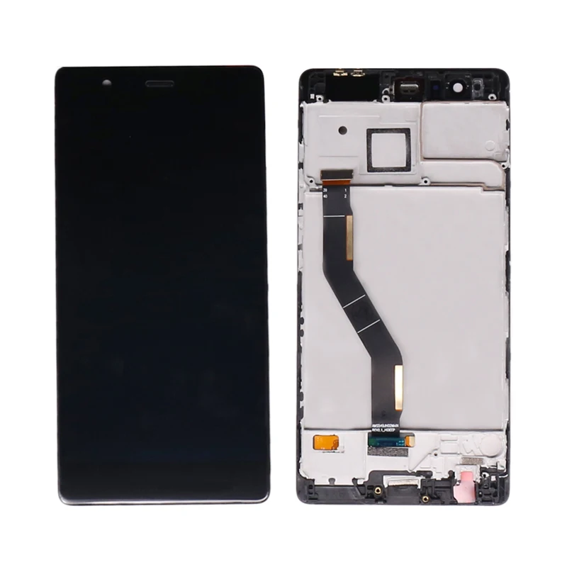 

Mobile Replacement LCD Display For Huawei P9 Plus LCD With Touch Screen Digitizer With Frame, Black white gold
