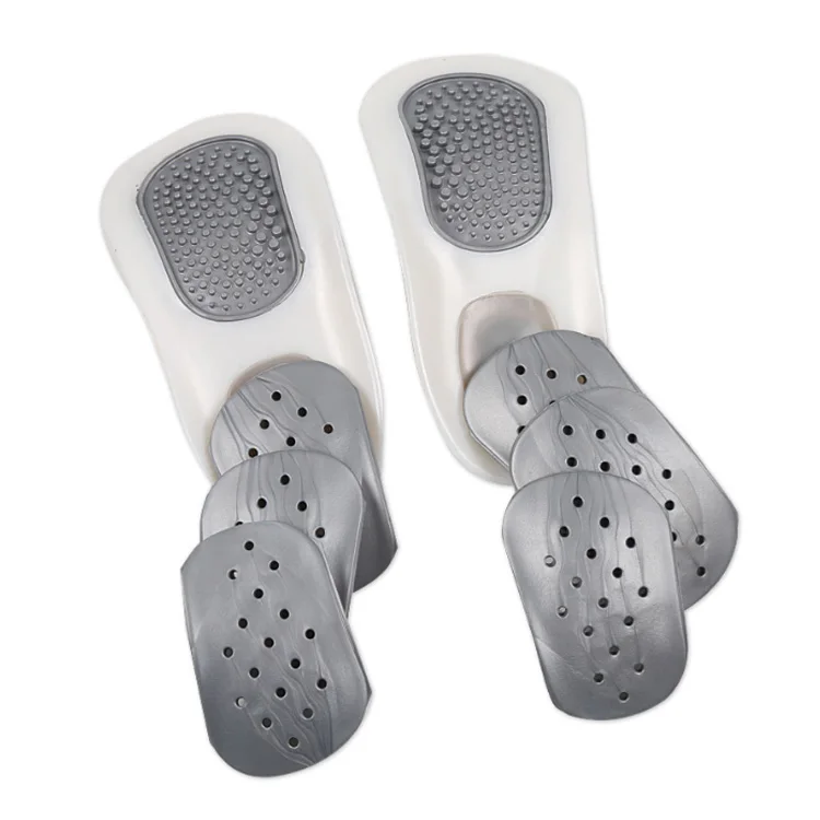 

JIANHUI 3/4 Insert Insole Flat Foot Orthotic Plantar Fasciitis Orthopedic Arch Support Insoles, As show