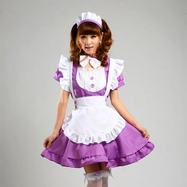 Anime Cosplay Costume Cafe Coffee Shop Apron Waitress Lovely Maid Dress Buy Anime Cosplay Maid