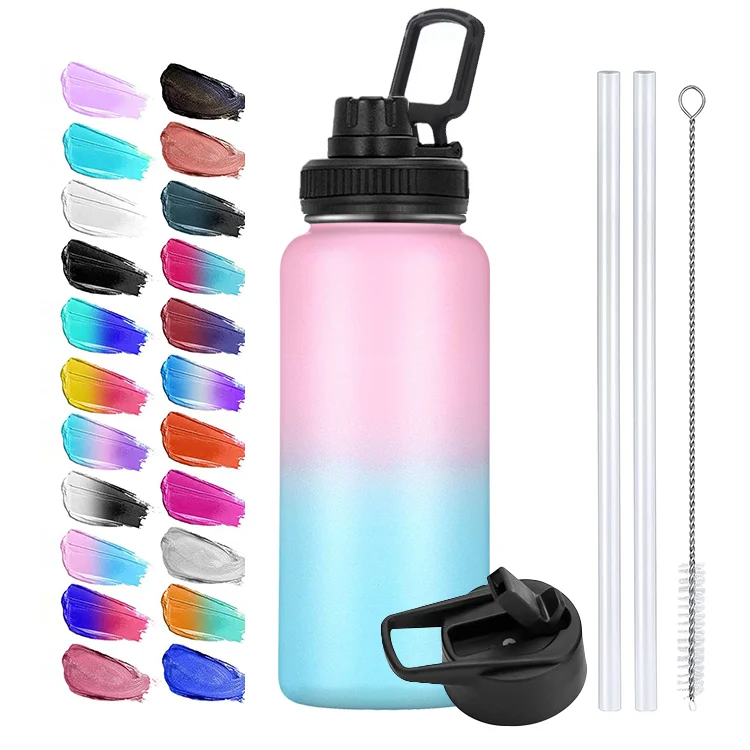 

Eco friendly wide mouth insulated vaccum stainless steel water bottle Recycled