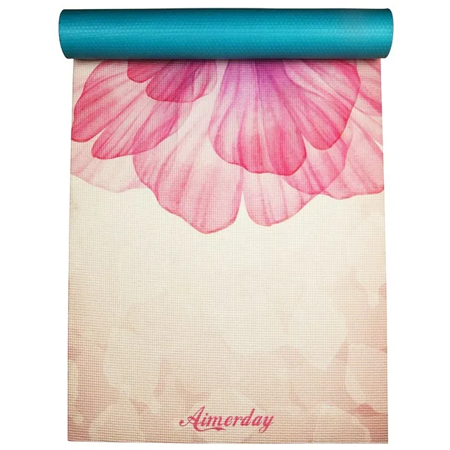 

Hot selling high density foldable soft pvc yoga mat printed outdoor fitness mat yoga, Customized color