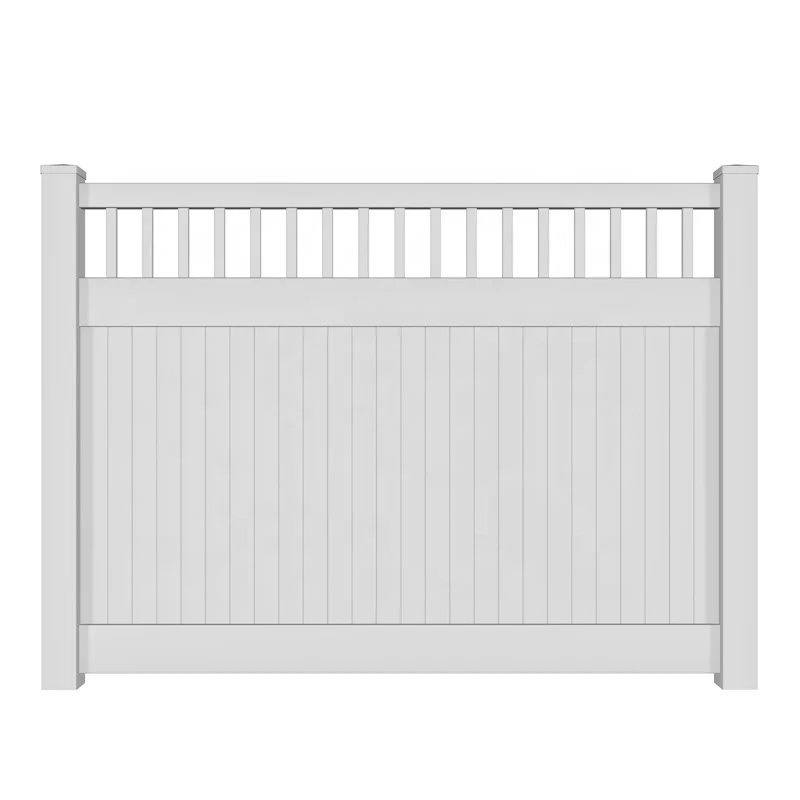 

Durable pvc fence panels with cheap price Vinyl Privacy Fence with Top Picket, White,grey, tan