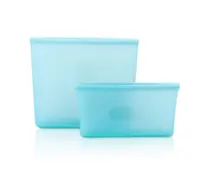 

Best Seller Anti Bacteria Safe Reusable 2 Piece Set Silicone Food Storage Packaging Bag