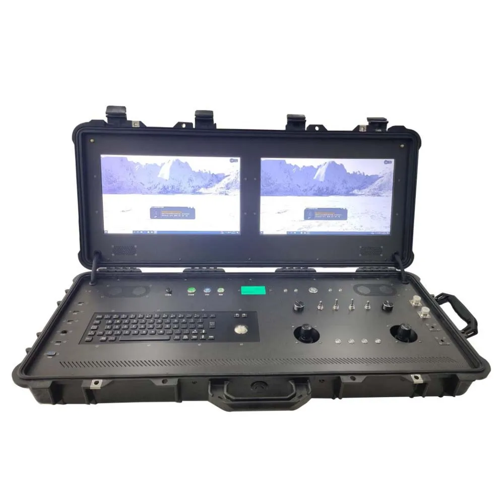 

UAV Ground Control Station (GCS) Portable Rugged Drone Ground Unmanned Long Distance Remote control, Balck