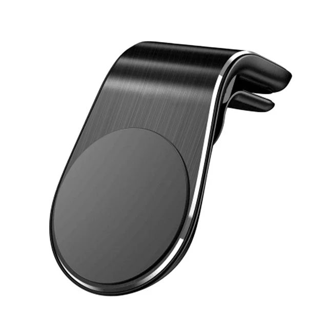

New L-type strong magnetic self-priming mobile phone support bracket car mobile phone bracket car mobile phone seat, Black silver