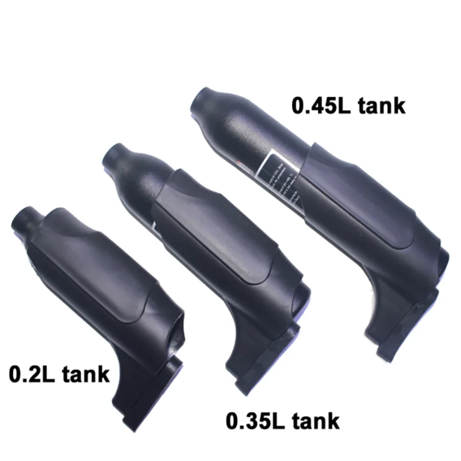 

PCP Paintball Cylinder Protection Plastic Protective Tank Cover Black for 0.20L/0.35L/0.45L/0.5L High Pressure Cylinder
