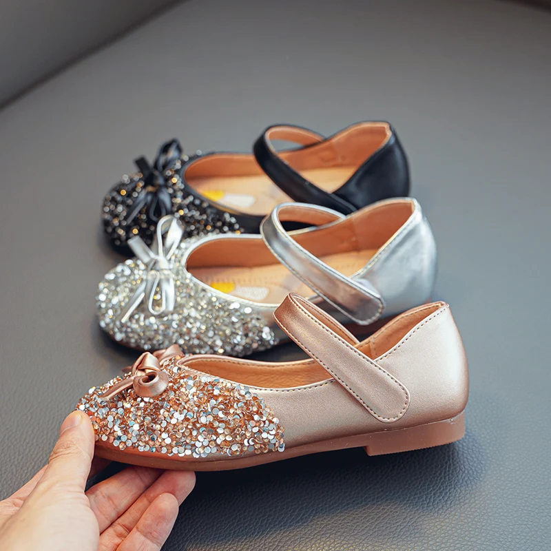 

Children's leather shoes 2022 new girls' Princess dance rubber soled fashion girls' dress shoes wedding shoes