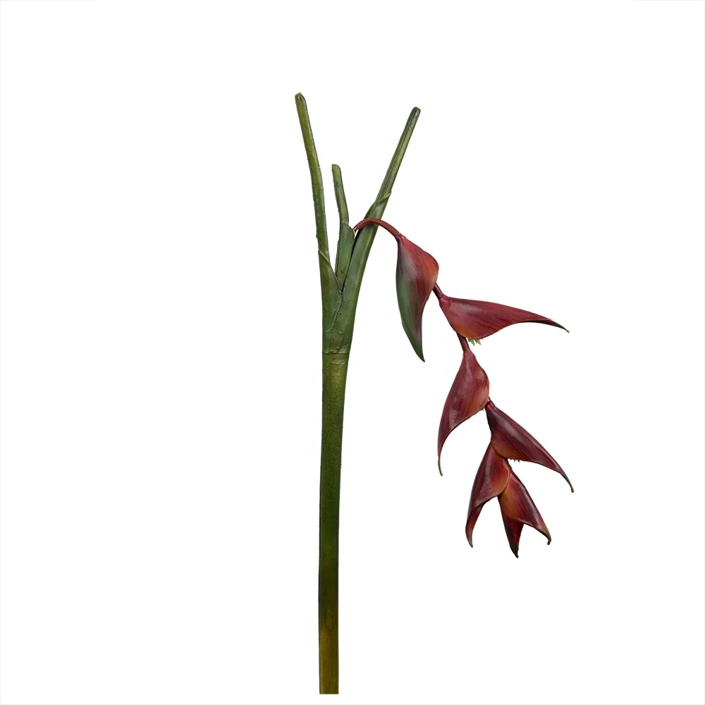 

Merlin Living nearly natural red artificial Heliconia flowers decoration for flores artificial flowers