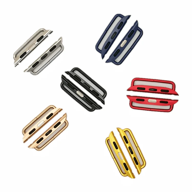 

Apple watch strap 42 / 44mm high quality stainless steel connector Iwatch strap is suitable for Apple watch 38 / 40mm CNC digita, Black/silver/gold/rose gold
