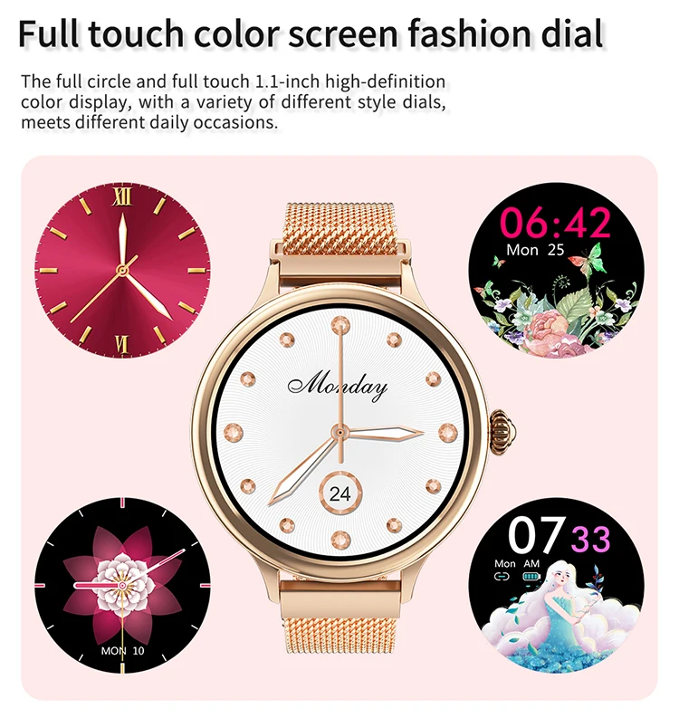 H58 Android Smart Watch High-End Smart Bluetooth Bracelet Female Cycle Monitor Watches Women Wristwatches