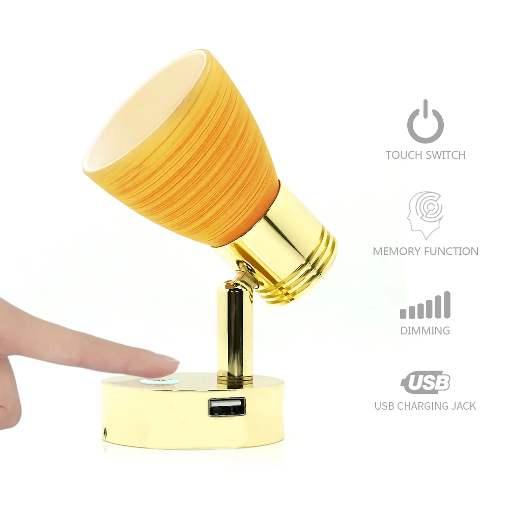 Genuine Vehicle Rv Boat Reading Light With 12v Usb Charger Caravan