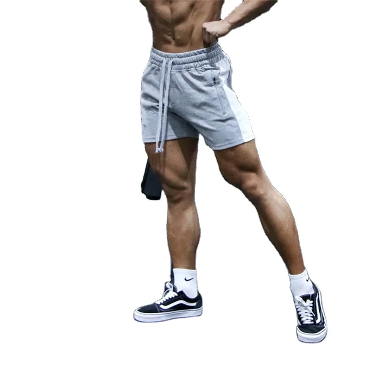 

2021 new fashion men shorts pants wholesale Custom 100% Gym Track Running Boxer Shorts Mens Cotton Short Pants with Logo