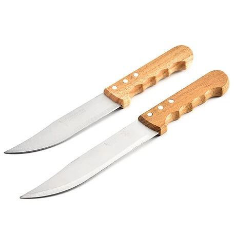 

6'' 7'' 8'' Kitchen Knife Sharp Chopper Cooking Chef's Knife with Wooden Handle for Vegetables Meat Fruit Cutting