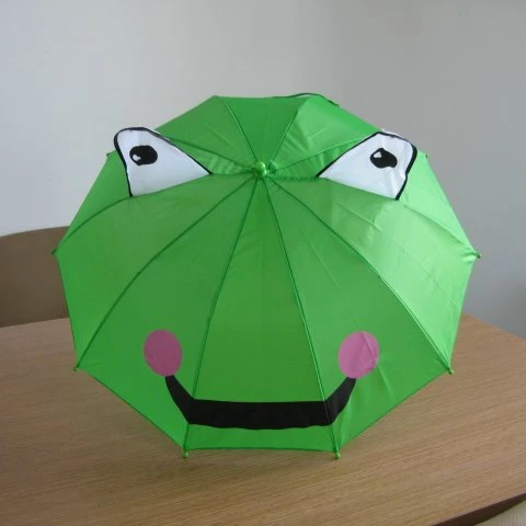 
Cute design straight cartoon character custom print 3D animal kids umbrella with ears 