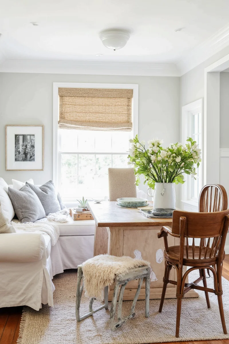 Indoor Plants Adding Life to a Farmhouse Interior
