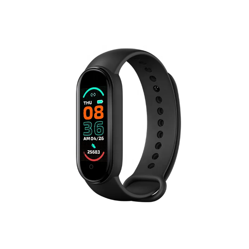 

amazfit smart bracelet 2021 price cheap pedometer water proof wearfit sport functional mi band m6 smart bracelet watch fitpro, Black, red, blue