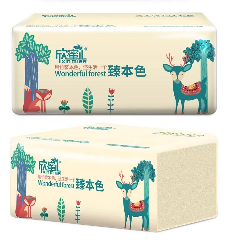 

Face facial tissue paper/natural bamboo pulp facial tissue paper/beige bamboo tissue factor bamboo paper tissue, Natural bamboo color