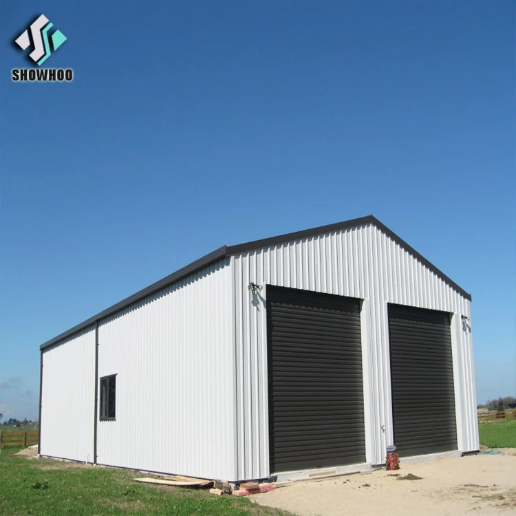 Low Cost Metal Prefab Barns Steel Buildings Light Steel Frame